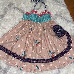 Matilda Jane platinum babydoll top size 8 girls